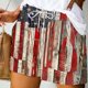thumbnail image 2 of Mujeres Pantalones Cortos con Bolsillos Impresos Detalle Vendaje, Casual Y Suelto Ajuste Pantalones Cortos de las Mujeres para el Verano, 2 of 9