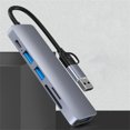 thumbnail image 4 of sweethay 6 en 1 USB A/C Hub Tarjetas Función de lectura Portátiles multifuncionales Teléfonos móviles Tabletas Extensor Accesorio Relojes inteligentes, 4 of 6
