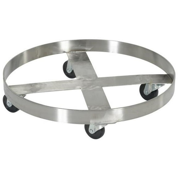 Vestil DRUM-SS-55-H Mobile Drum Dolly-Stainless Steel- 55 gal