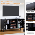 55" TV Stand for TVs up to 60 Inch MidCentury Modern TV Entertainment Center with