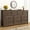 Retro Brown, variant on ChVans Farmhouse 12 Drawers Dresser for Bedroom, 63'' Wide Wood Rustic Chest of Drawers with Natural Texture, Vintage Design, Large Storage Dressers Organizer for Living Room, Hallway