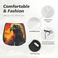 thumbnail image 4 of Bixox Women's Hawaiian Style Bald Eagle pattern 2 in 1 Running Shorts - Lightweight Athletic Workout Gym Yoga Shorts Liner with Pockets - Small, 4 of 5