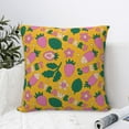 thumbnail image 4 of Yiaed Strawberry Print Pillow Covers Super Soft Decorative Square Throw Pillow Covers Case Cushion Covers for Sofa Couch Bedroom Car Decor（No pillow core）-26"x26", 4 of 7