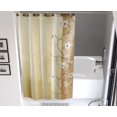 thumbnail image 5 of 90210 Kitchen and Bath Fabric Bathroom Shower Curtain Gold Flower and Vine 70 x 14, 5 of 6