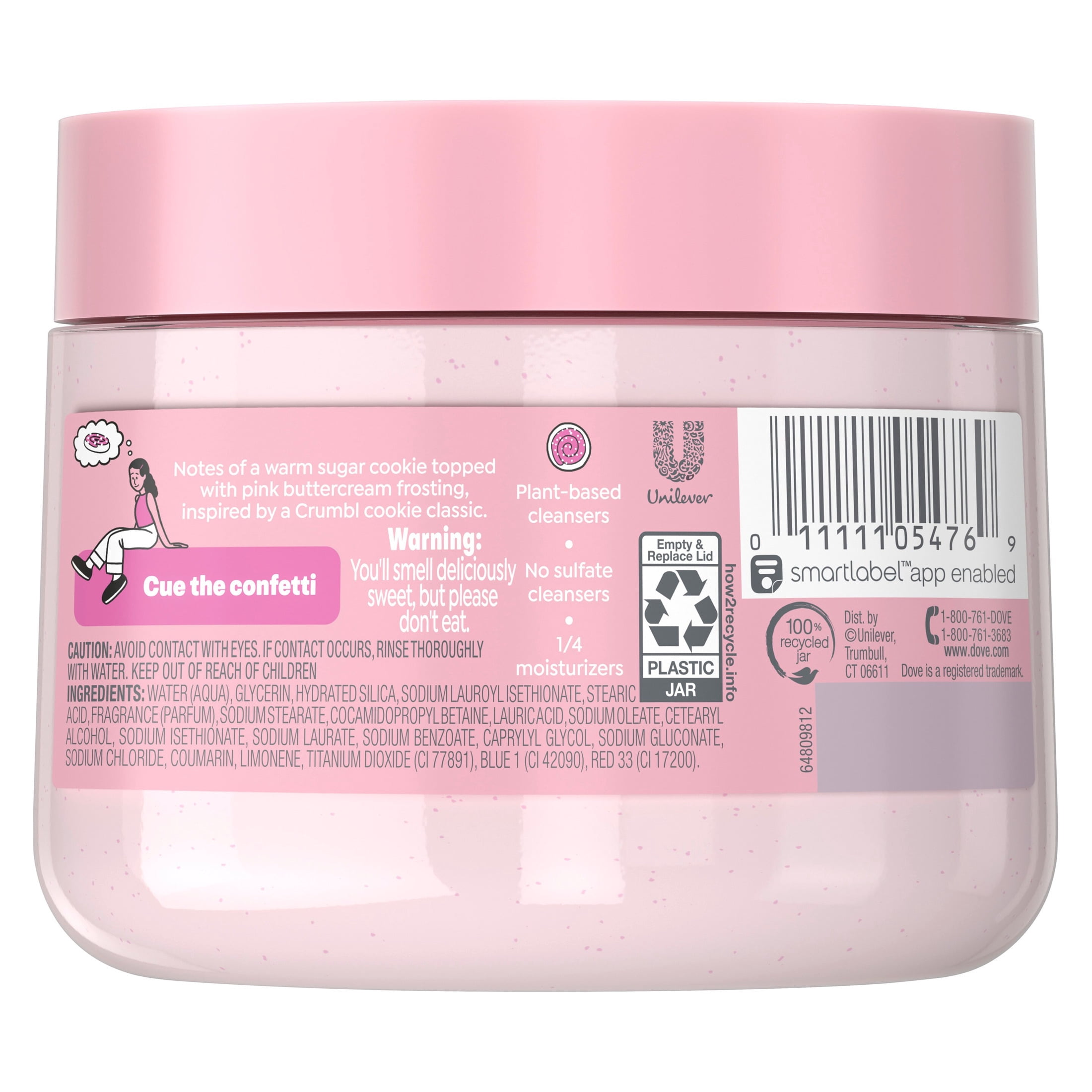 Dove Body Scrub Birthday Cookie 15 OZ