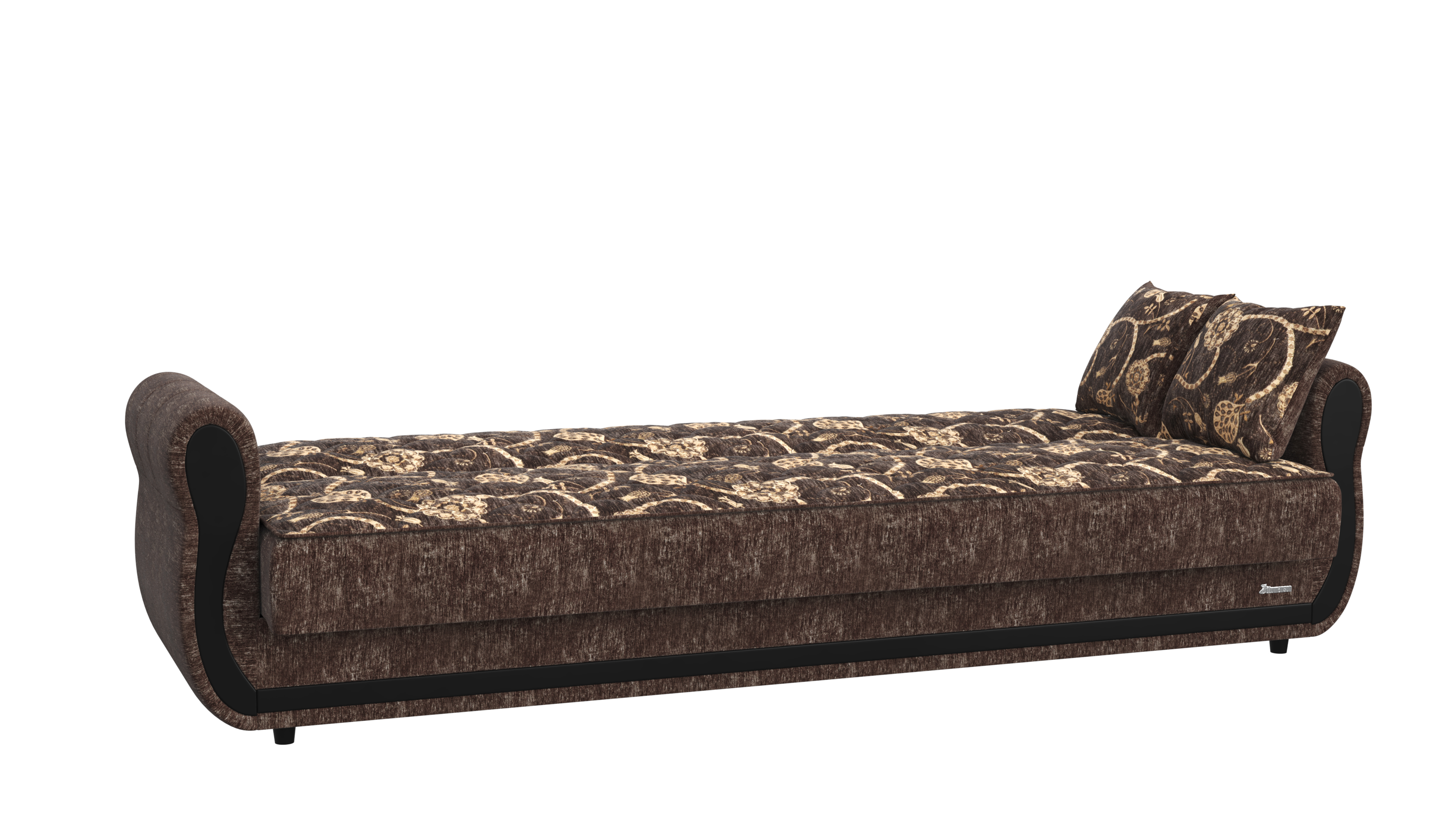 Ottomanson Convertible Sleeper Sofa Bed with Hidden Storage, Firm Comfort Couch, Gray