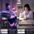 thumbnail image 3 of EIMELI WiFi & Bluetooth Ampoules Intelligentes avec Télécommande E26 LED Couleur Changeante Ampoule RGB + Lumière Blanche Chaude à Froide Dimmable Travail d'Éclairage Intelligent à la Maison avec Alexa Assistant (Pack de, 3 of 10