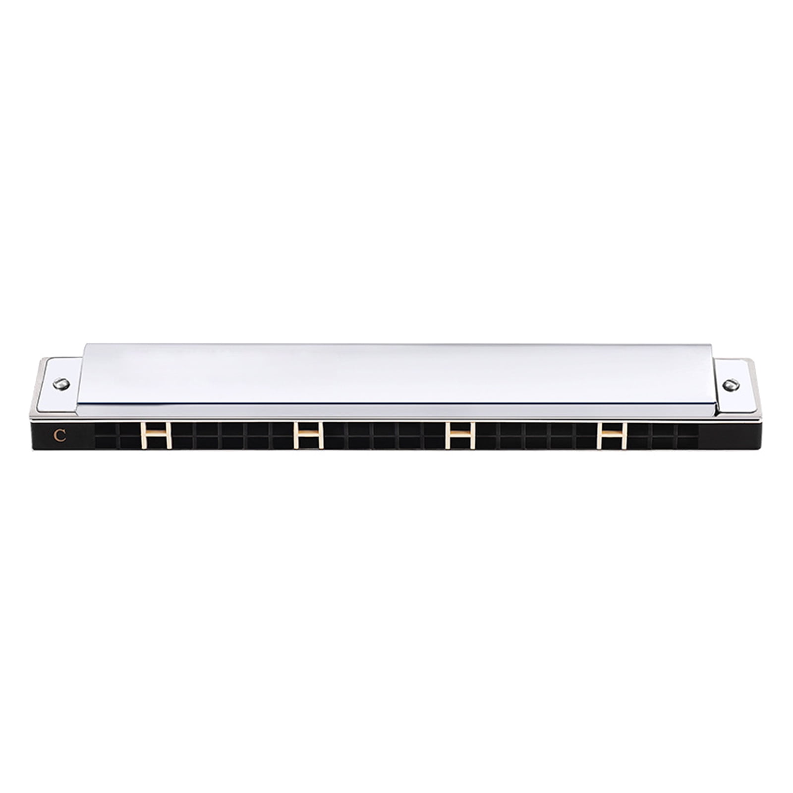 WINDLAND Harmonica 24 Holes Polyphonic C Tone Diatonic Harp for Key C Blues Mouth Organ Harp Early Education Music Sense Training