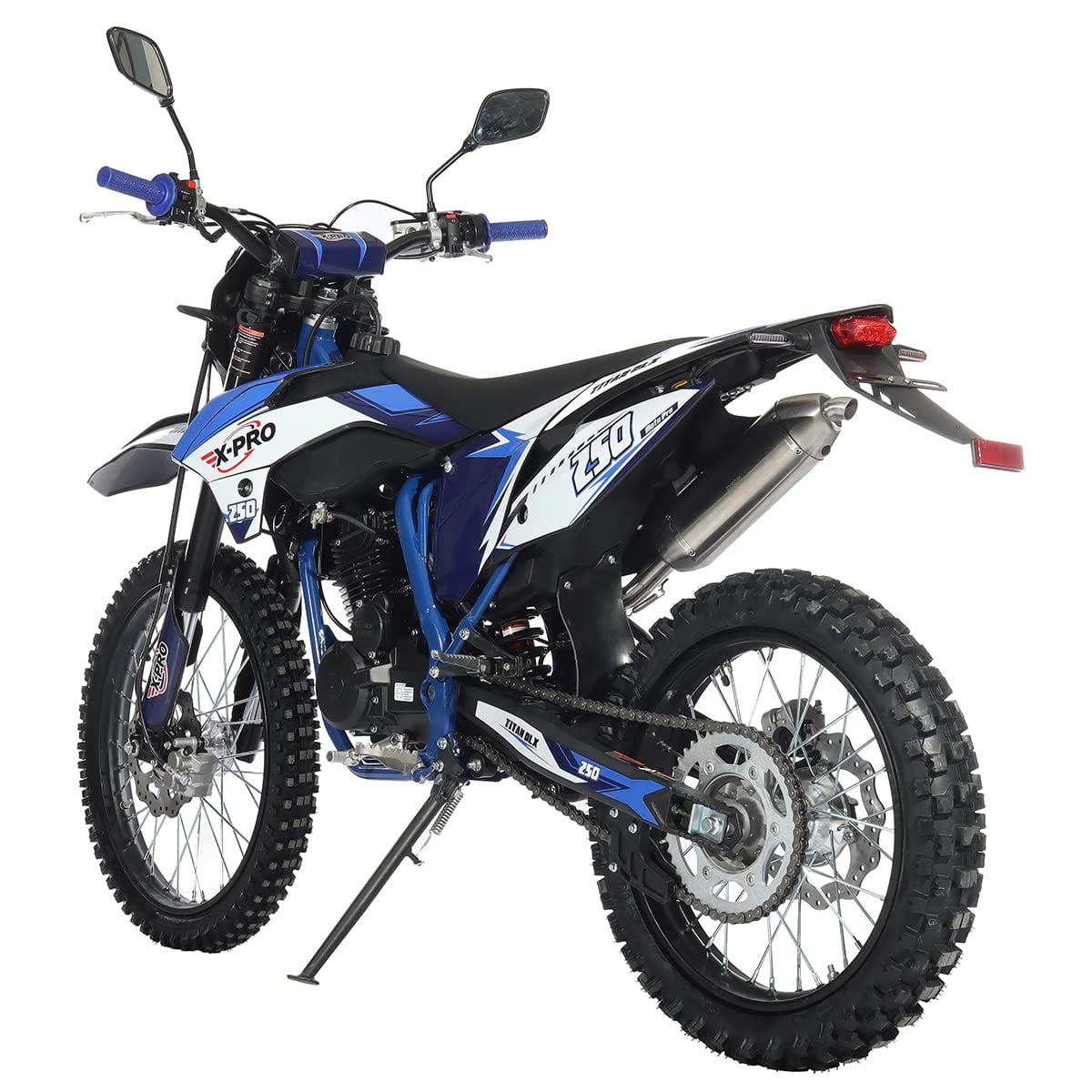X-Pro Brand New Titan Dlx 250cc Dirt Bike, All Lights and 5 Manual Transmission, Kick/E-Start