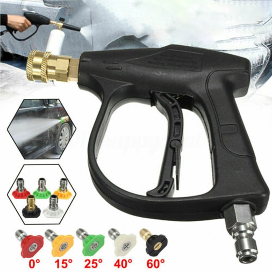 High Pressure Hose Pipe Nozzle Jet Water Lance Garden Car Washer Spray Gun Hot.