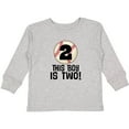 thumbnail image 3 of Inktastic 2nd Birthday Baseball Party Boys Boys Long Sleeve Toddler T-Shirt, 3 of 5