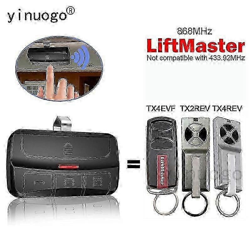 2025 LIFTMASTER TX4EVF TX2REV TX4REV 868mhz Remote Control Garage Door ...