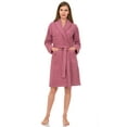 thumbnail image 3 of TowelSelections Women's Robe, Turkish Cotton Short Terry Bathrobe X-Large Cashmere Rose, 3 of 5