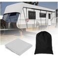 thumbnail image 1 of Class C Rv Cover 210D Oxford Cloth Rv Covers Wind, Rain and Snow Proof Trailer Tarp Trailer Cover,Grey-6.5m×3m, 1 of 1