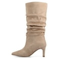 thumbnail image 3 of Journee Womens Sonnet Stiletto Heel Knee High Extra Wide-Calf Slouchy Comfort Dress Boots, 3 of 10