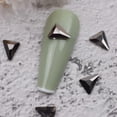 thumbnail image 5 of Juego de diamantes de imitación para decoración de uñas negras, 1440 piezas de diamantes de imitación de cristal con parte posterior plana, 5 of 5