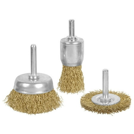 brush wire drill brushes cleaning attachment bit wheel cup brass rust paint wideskall pieces 50mm abracs toolstation bits power tool