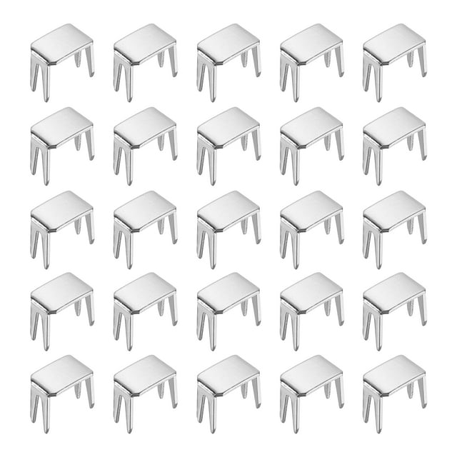 50Pcs Zipper Stoppers, #5 Top & Bottom Stops for Zippers Repair, Silver