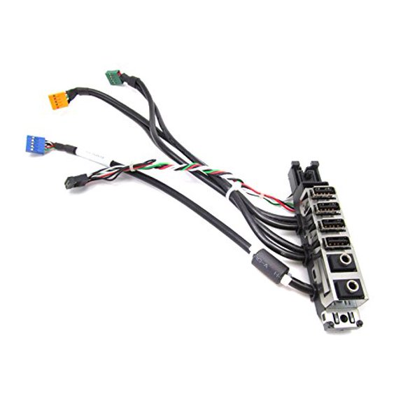 Pre-Owned HP 6000 6005 8000 Elite Front I/O panel with USB/audio ports and cables 510974-001
