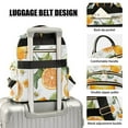 thumbnail image 3 of FORMRS Mini Backpack Purse for Women Travel Daypack Casual Shoulder Bag, Orange Watercolor Bees, 3 of 7