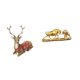 thumbnail image 1 of Escultura Majestuosa De Ciervo Y Toro, Adorno Moderno De Mesa De Granja, Figura De Alce Y Vaca, Estatua De Animal Feng Shui Para Sala De Estar, Oficina, Dormitorio, Decoración De Escritorio, 1 of 8