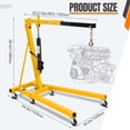 thumbnail image 7 of AOILE 2 Ton 4400 lbs Engine Hoist, Heavy Duty Folding 8T Hydraulic Engine Crane Lifting Hoist, Yellow, 7 of 7