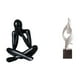 thumbnail image 1 of Escultura de figura abstracta, figura decorativa, adorno coleccionable de escritorio, estatua moderna, arte de recuerdo de resina para sala de estar,, 1 of 8