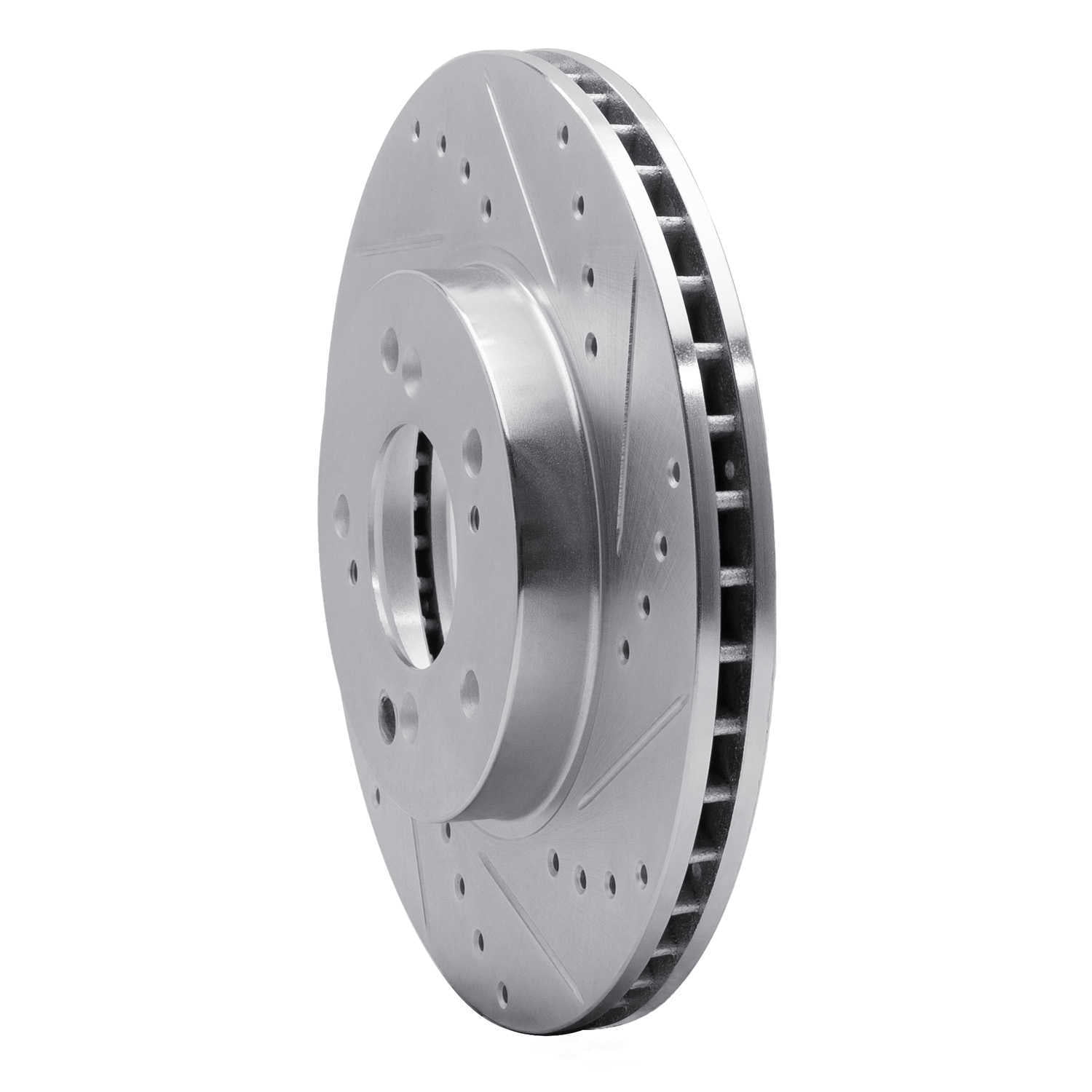 Dynamic Friction Company 631-59040R DFC Brake Rotor - Drilled And Slotted - Silver