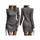 thumbnail image 5 of Txlixc Vestido de punto femenino, mini vestido de manga larga Txlixc moda, 5 of 6