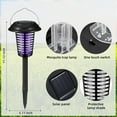 thumbnail image 6 of Outdoor Solar Bug Zapper Repellent Lamp Stake Light, 2-Pack, Effective Mosquito & Fly Killer for Yard Garden Camping, 6 of 12