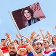thumbnail image 4 of Timothée Bandera impresa con temática, regalo perfecto para fanáticos, amigos y familiares, y adecuada para actividades al aire libre e interiores, decoraciones de fiesta. 120*180CM, 4 of 6