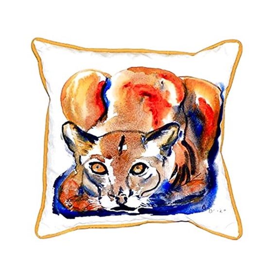 Betsy Drake SN411 12 x 12 in. Cougar Small Indoor & Outdoor Pillow