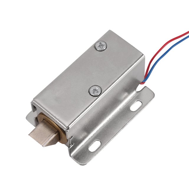 Cerradura de solenoide eléctrica NikouMX DC 12V Cerradura de control eléctrica de tamaño pequeño