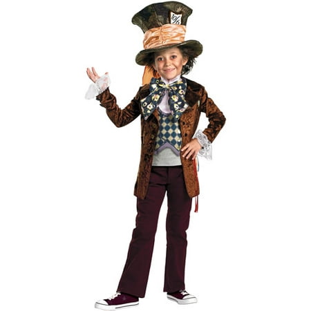 Alice in Wonderland Mad Hatter Deluxe Child Halloween Costume