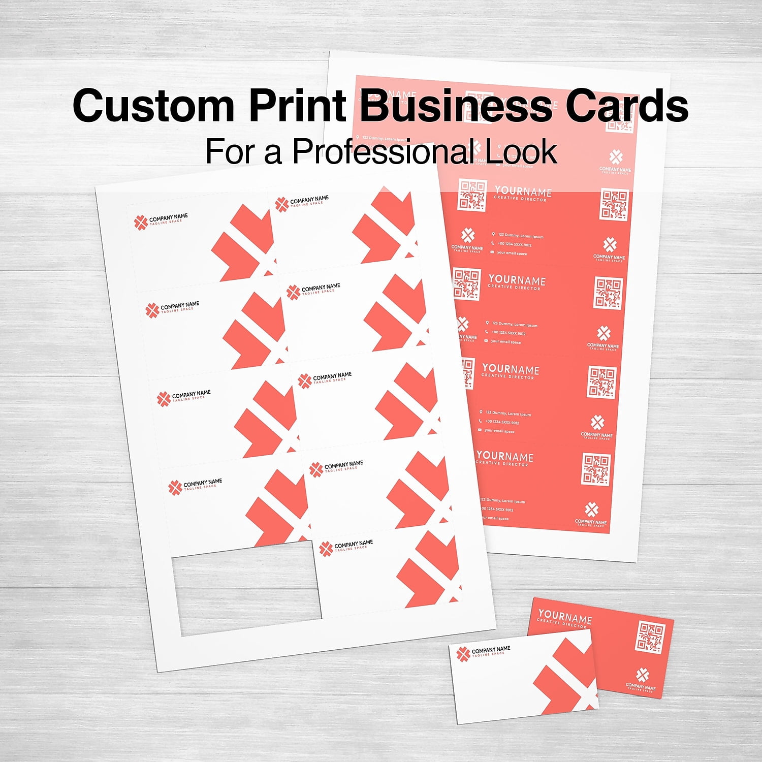 Staples Business Cards 3.5" x 2" Matte White 2000/Carton ST12522VS
