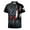 Z01-Black, variant on Mens Patriotic Polo July 4th Golf Shirts Stripe Print Golf Polo Tops (Black,M)