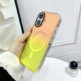 thumbnail image 6 of For iPhone 16 Plus Case, Compatible with Magsafe Gradient Color Design Wireless Charging Slim Fit Anti-Scratch Shockproof Drop Protection Magnetic Phone Case for Apple iPhone 16 Plus, Yellow, 6 of 7