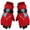 Red, variant on Children'S Winter Skiing Five Finger Gloves Dinosaur Print Warm Cold Cotton Gloves Clearance