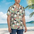 thumbnail image 6 of Cavalier King Charles Spaniel Dogs Lovers Flower Floral Men'S 3d Print Casual Button Down Shirts, Novelty Hawaiian Short Sleeves S, 6 of 7