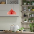 thumbnail image 5 of 41173-72 Livex Lighting Metal Shade - 1 Light Mini Pendant in Coastal Style - 13.75 Inches wide by 15 Inches high-Shiny Red Finish    -Traditional, 5 of 11