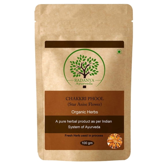 RADANYA Ayurveda 100% Natural Dry Star Anise Flower/Chakri Phool