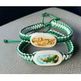 thumbnail image 3 of Saint St Jude Green & White Adjustable Reversible Bracelet | Handmade Pulsera | Knotted Rope, Protection, Spiritual Jewelry, Gift for Him/Her - 1 Pack, 3 of 4