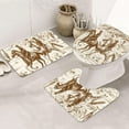 thumbnail image 5 of American Wild Western Desert Cowboy 3 Piece Bathroom Rugs Set, Bath Mat + Contour Mat + Toilet Seat Cover, Non-Slip Soft Microfiber Bathmat for Tub Shower Room Decor, Machine Washable, 5 of 6