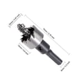 thumbnail image 3 of Uxcell Broca de sierra de corona HSS de 22mm para acero inoxidable, metal y madera, 3 of 5