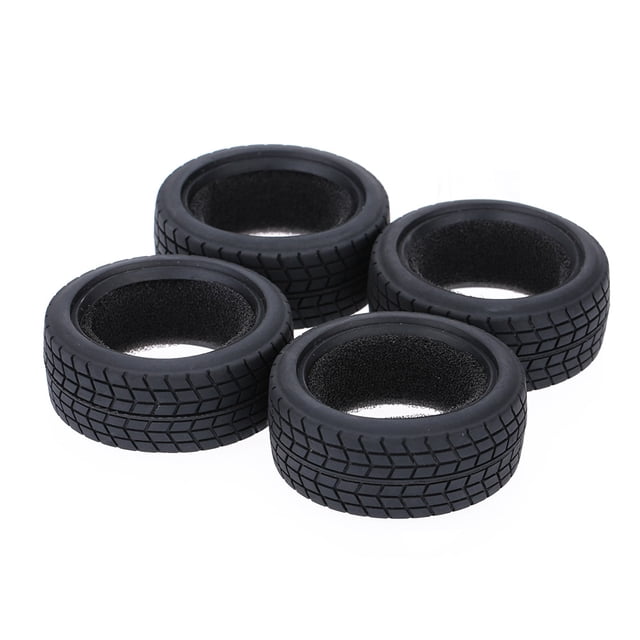 Accesorios RC 4Pcs/Set 1/10 Conexión de neumáticos de goma de coche con llén de grano para HSP Tamiya HPI Kyosho en carretera Tomshoo Accesorios RC