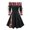 Hot Pink, variant on Baqcunre Autumn And Winter Plaid Patchwork Waistband Large Swing Off Shoulder Long Sleeved Casual Dress Long Dress Women'S Casual Dresses Fall Dresses For Women,Womens Dresses,Color Camouflage,L