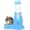 80ML-Blue, variant on 3 in 1 Hamster Hanging Water Bottle Pet Auto Dispenser with Base for Dwarf Hamster Mouse Rat Hedgehog (125ML, Blue)