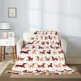 thumbnail image 2 of Sikiie Dachshund Walking Cozy Flannel Fleece Throw Blanket: Lightweight & Thick for All Seasons - Perfect for Women, Men, & Kids"50"x40", 2 of 6