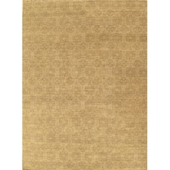 Pasargad Home Transitional 120" x 166" Hand-Knotted Wool Area Rug in Beige/Toupe