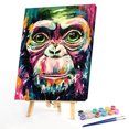 thumbnail image 2 of Cuadros Decorativos Orangután 40x50cm pintura al óleo por números cuadro pintura DIY (M709) Wdftyju embutido en tela, 2 of 9